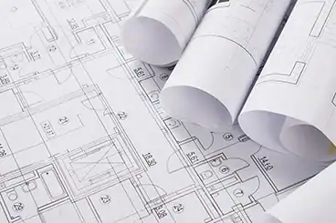Architekturpläne und Grundrisse für die professionelle Planung eines Wellnessbereichs.