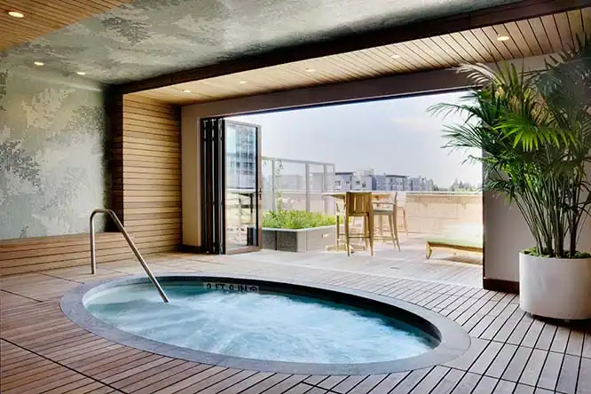 Wellness Projektberatung und Planung Moderner Spa Bereich mit hochwertiger Architektur